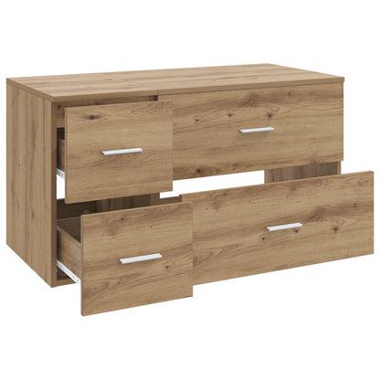 vidaXL Bathroom Furniture Set 2 pcs Artisan Oak Engineered Wood