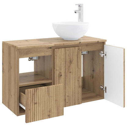 vidaXL Bathroom Furniture Set 2 pcs Artisan Oak Engineered Wood