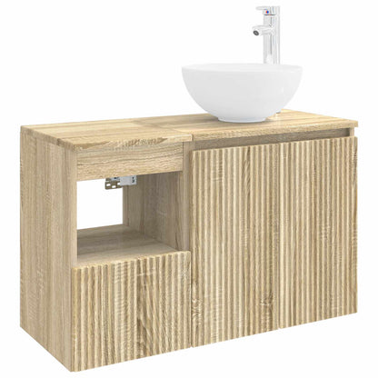 vidaXL Bathroom Furniture Set 2 pcs Sonoma Oak Engineered Wood