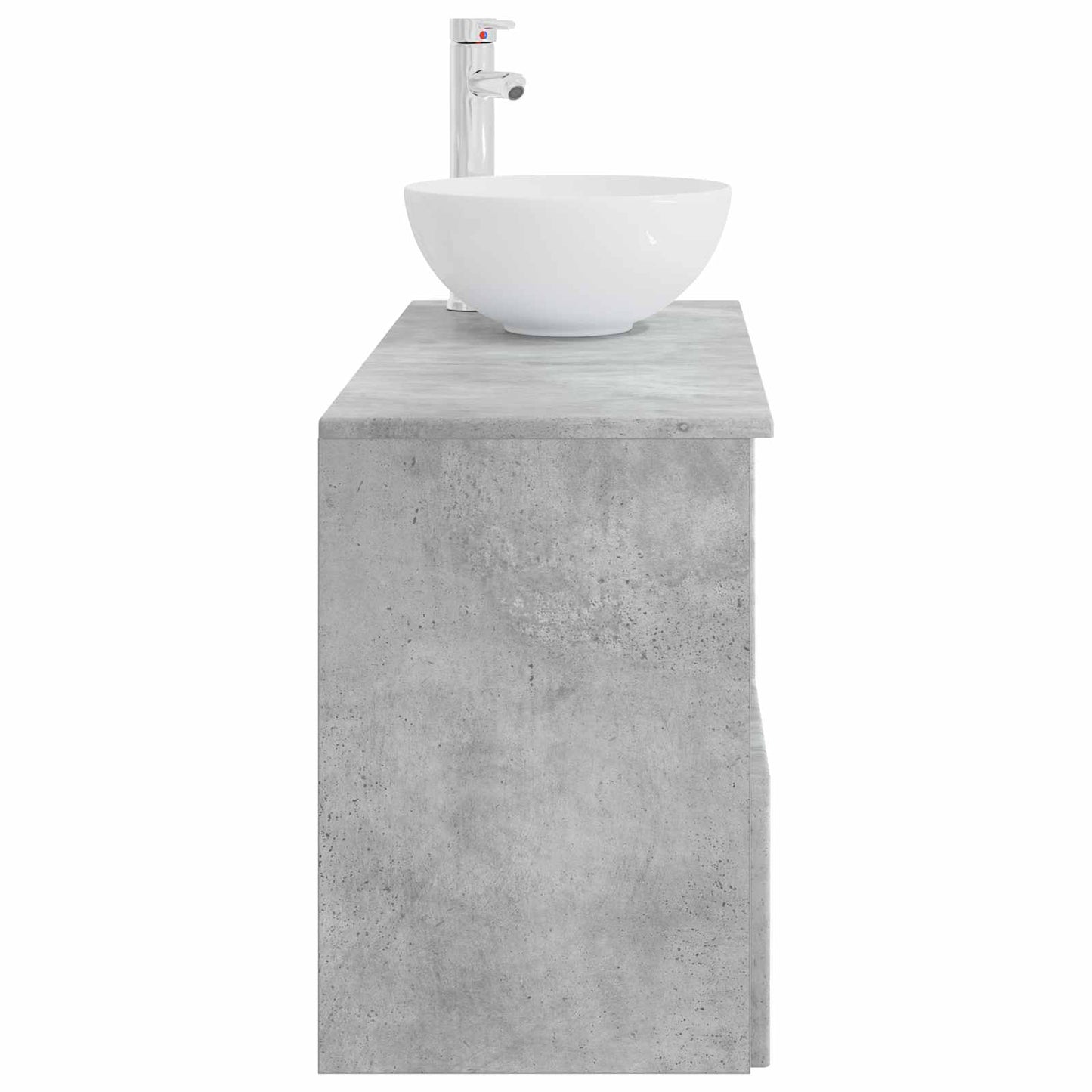 vidaXL Bathroom Furniture Set 2 pcs Concrete Grey Engineered Wood
