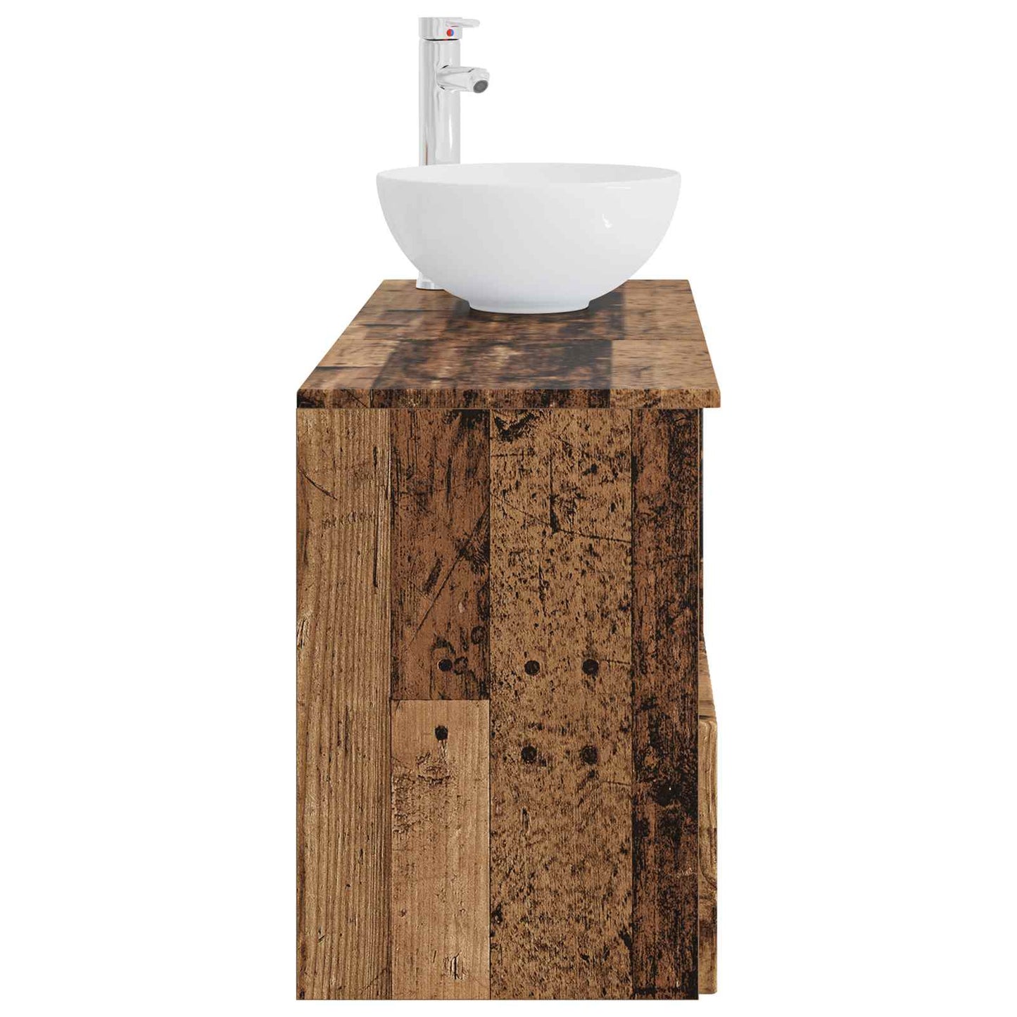 vidaXL Bathroom Furniture Set 2 pcs Old Wood Engineered Wood