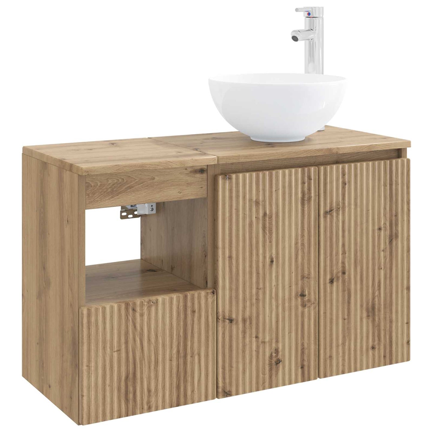 vidaXL Bathroom Furniture Set 2 pcs Artisan Oak Engineered Wood