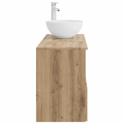 vidaXL Bathroom Furniture Set 2 pcs Artisan Oak Engineered Wood