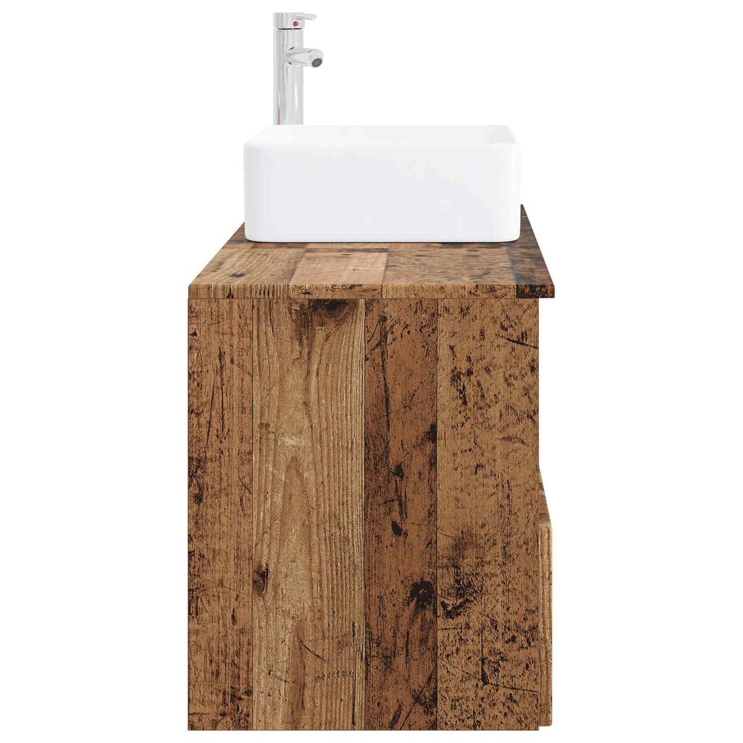 vidaXL Bathroom Furniture Set 2 pcs Old Wood Engineered Wood