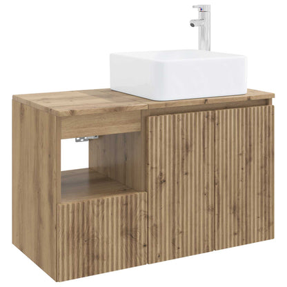vidaXL Bathroom Furniture Set 2 pcs Artisan Oak Engineered Wood