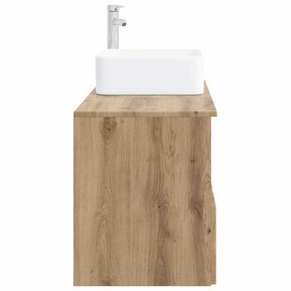 vidaXL Bathroom Furniture Set 2 pcs Artisan Oak Engineered Wood