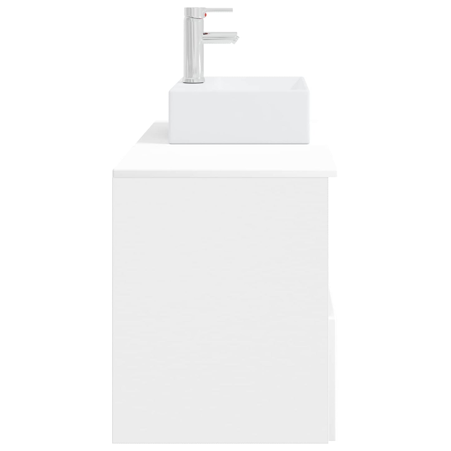 vidaXL Bathroom Furniture Set 2 pcs White Engineered Wood