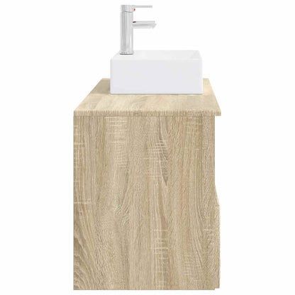 vidaXL Bathroom Furniture Set 2 pcs Sonoma Oak Engineered Wood
