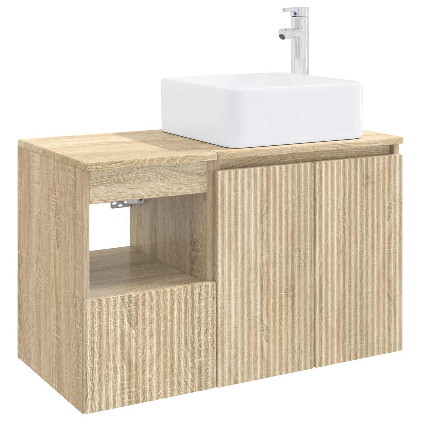 vidaXL Bathroom Furniture Set 2 pcs Sonoma Oak Engineered Wood