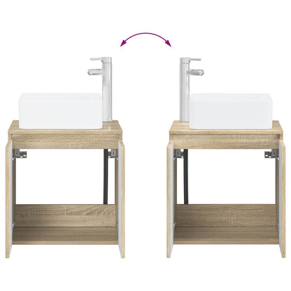 vidaXL Bathroom Furniture Set 2 pcs Sonoma Oak Engineered Wood