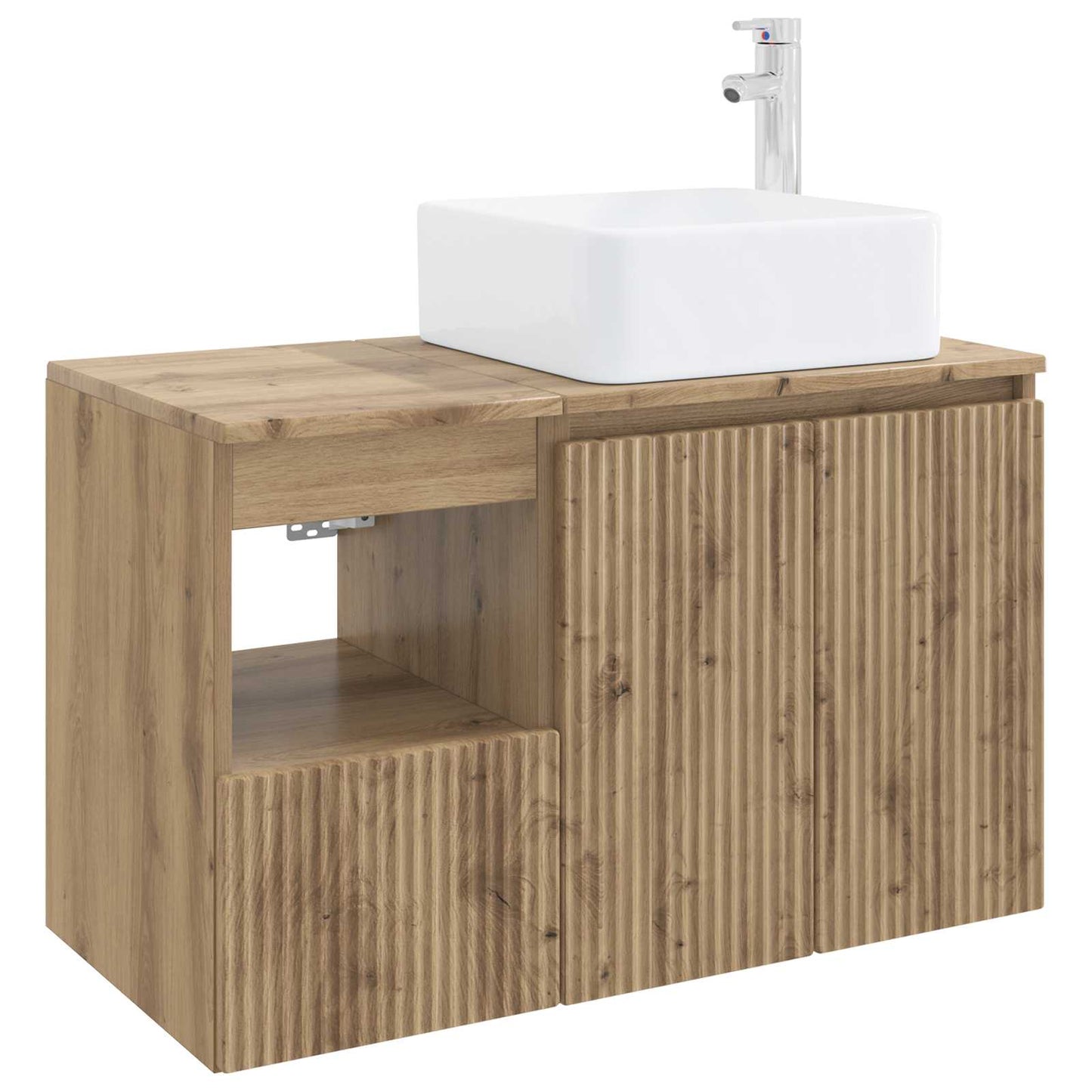 vidaXL Bathroom Furniture Set 2 pcs Artisan Oak Engineered Wood