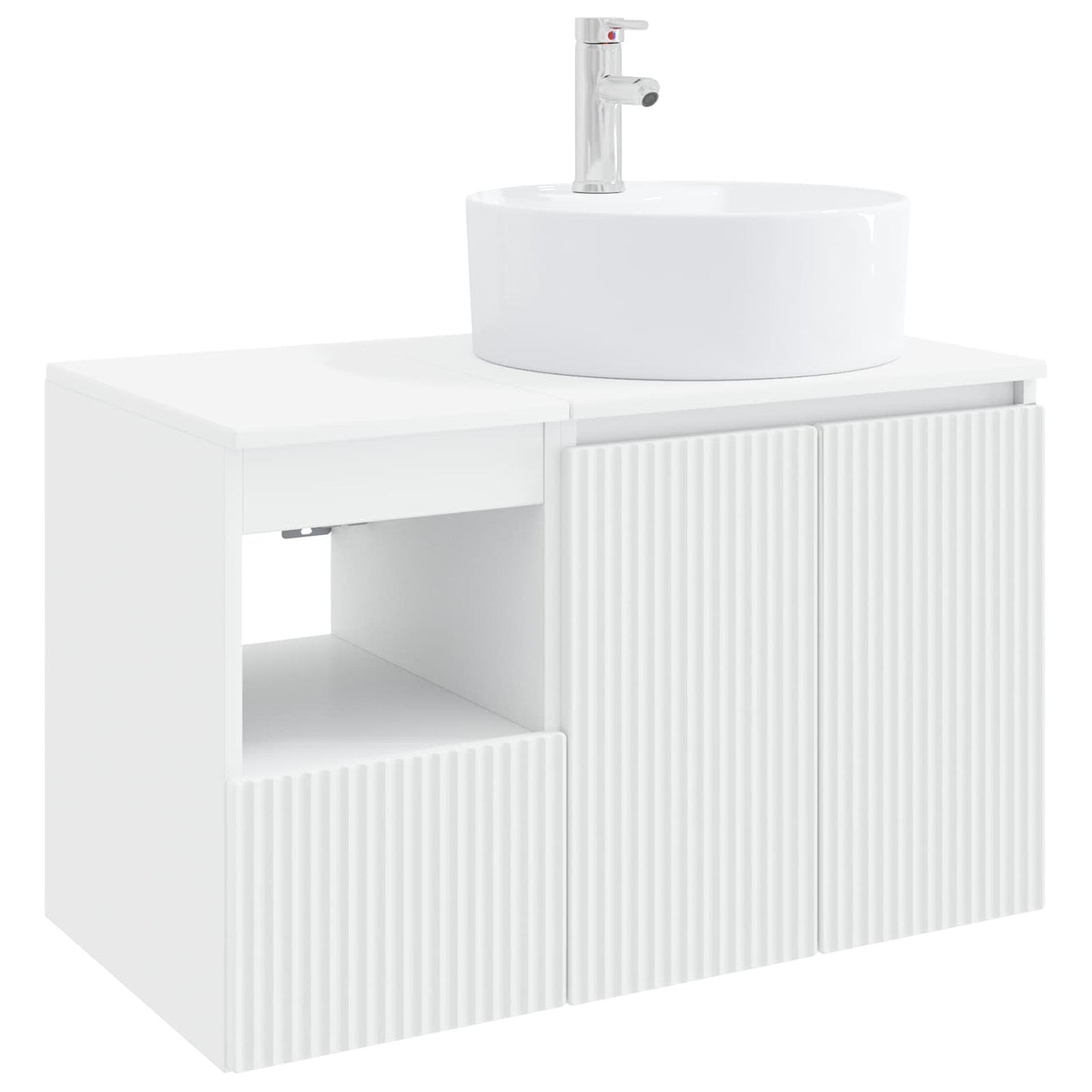 vidaXL Bathroom Furniture Set 2 pcs White Engineered Wood