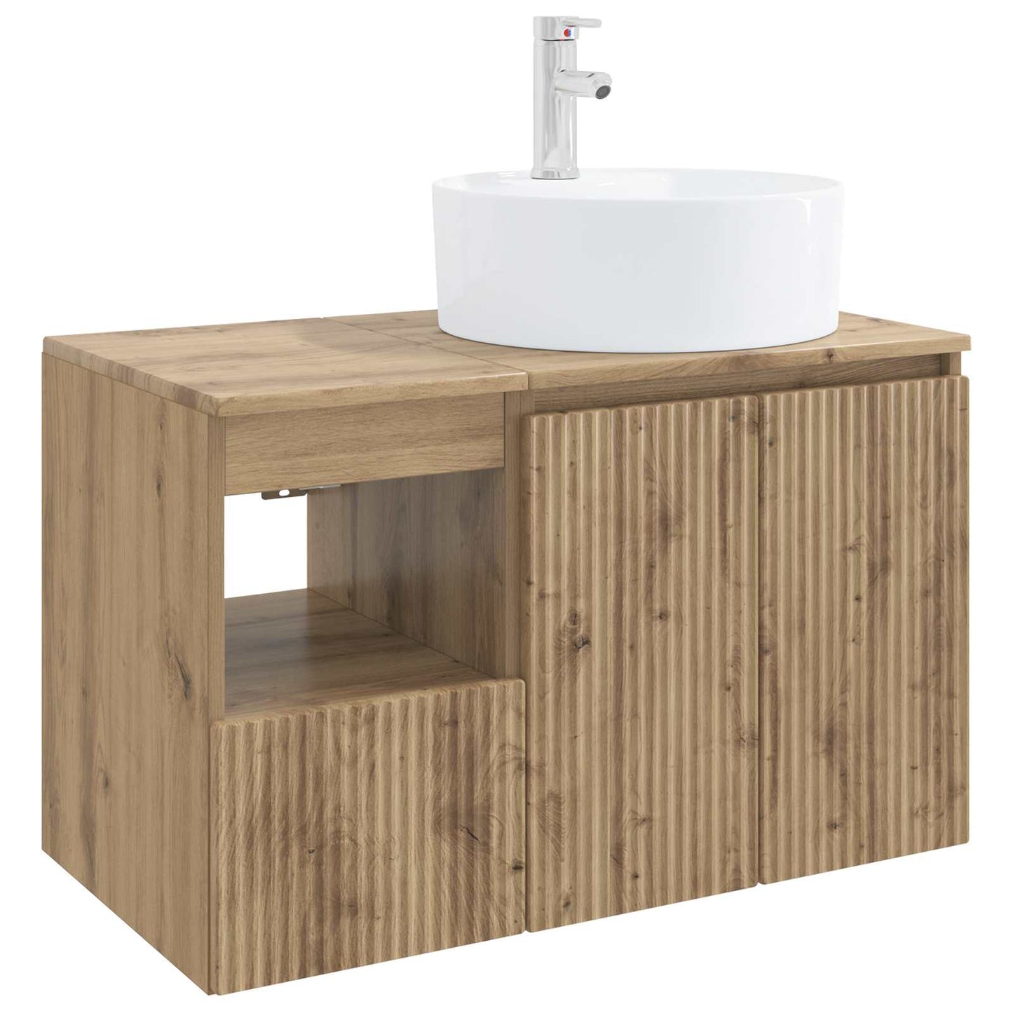 vidaXL Bathroom Furniture Set 2 pcs Artisan Oak Engineered Wood