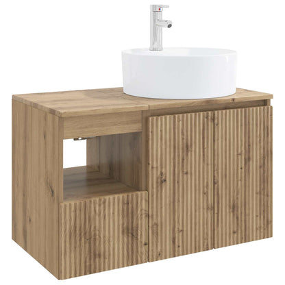 vidaXL Bathroom Furniture Set 2 pcs Artisan Oak Engineered Wood