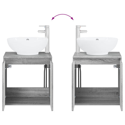 vidaXL Bathroom Furniture Set 2 pcs Grey Sonoma Engineered Wood