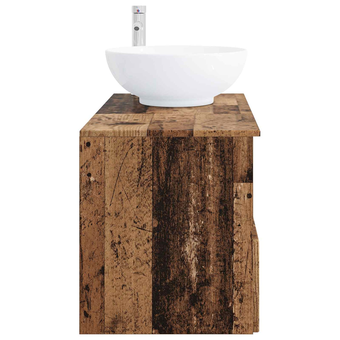 vidaXL Bathroom Furniture Set 2 pcs Old Wood Engineered Wood