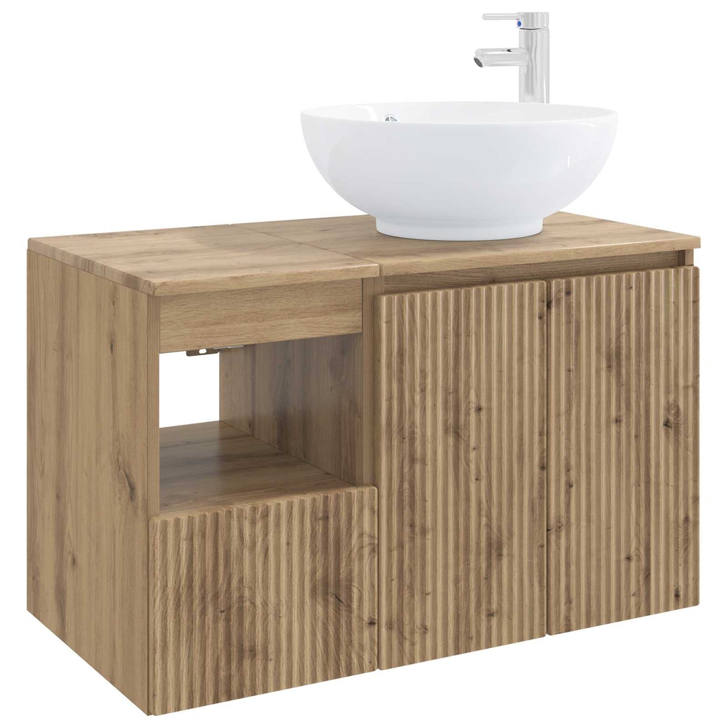 vidaXL Bathroom Furniture Set 2 pcs Artisan Oak Engineered Wood