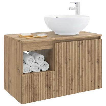 vidaXL Bathroom Furniture Set 2 pcs Artisan Oak Engineered Wood
