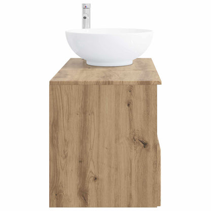 vidaXL Bathroom Furniture Set 2 pcs Artisan Oak Engineered Wood