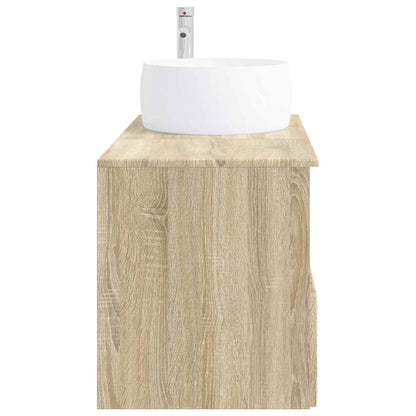 vidaXL Bathroom Furniture Set 2 pcs Sonoma Oak Engineered Wood