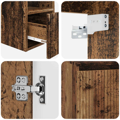 vidaXL Bathroom Furniture Set 2 pcs Old Wood Engineered Wood