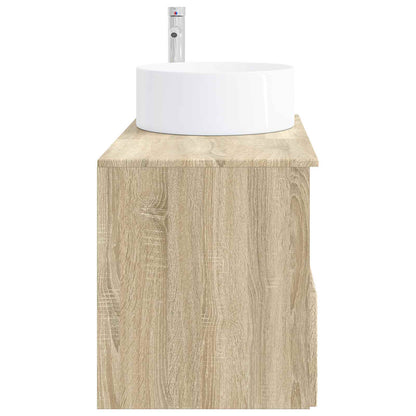 vidaXL Bathroom Furniture Set 2 pcs Sonoma Oak Engineered Wood