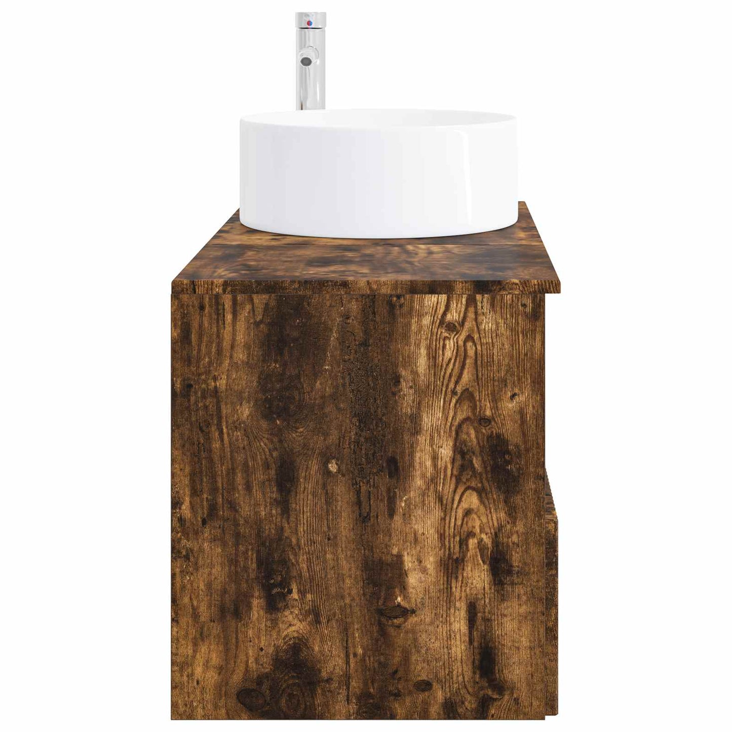 vidaXL Bathroom Furniture Set 2 pcs Smoked Oak Engineered Wood