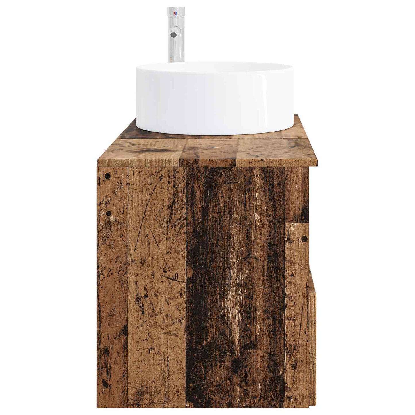 vidaXL Bathroom Furniture Set 2 pcs Old Wood Engineered Wood