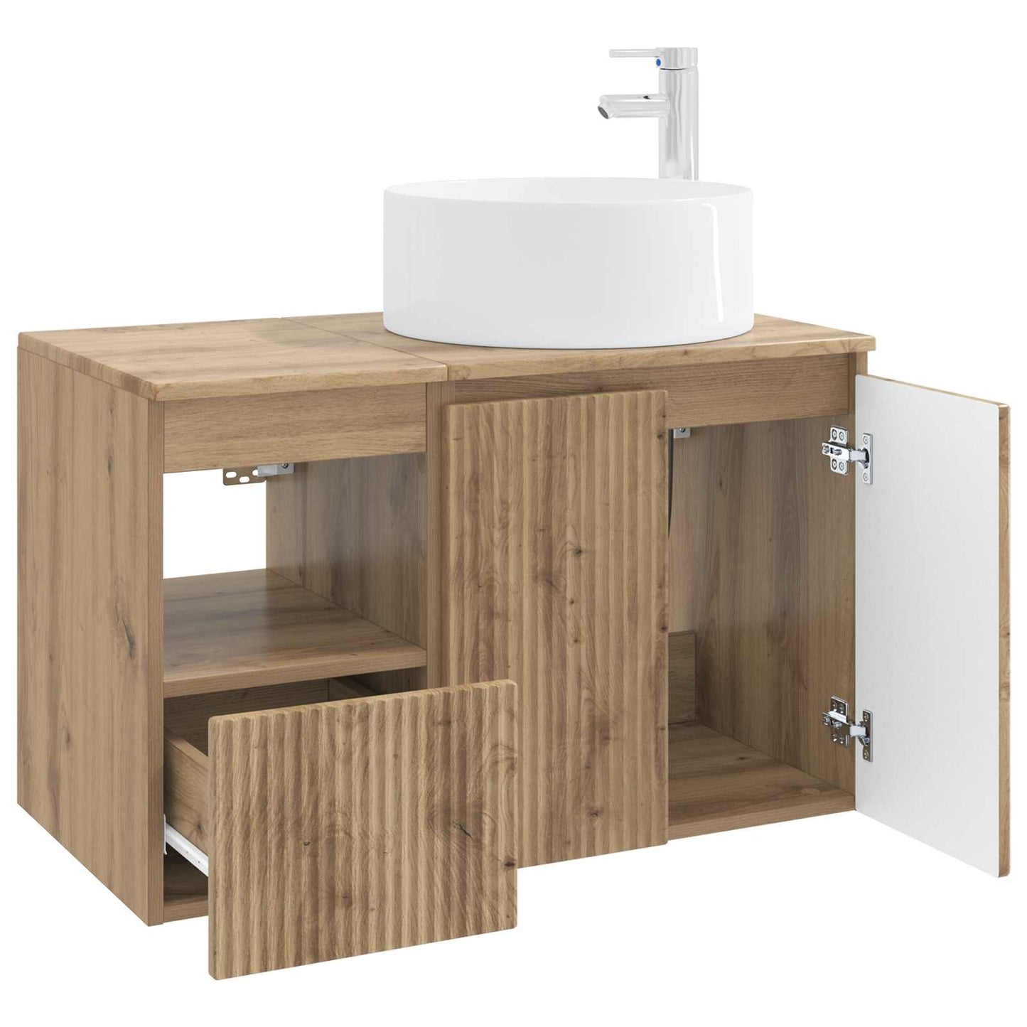 vidaXL Bathroom Furniture Set 2 pcs Artisan Oak Engineered Wood