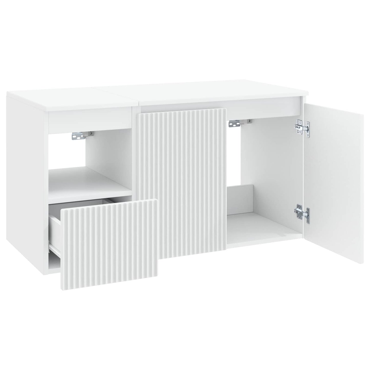vidaXL Bathroom Furniture Set 2 pcs White Engineered Wood