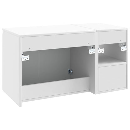 vidaXL Bathroom Furniture Set 2 pcs White Engineered Wood