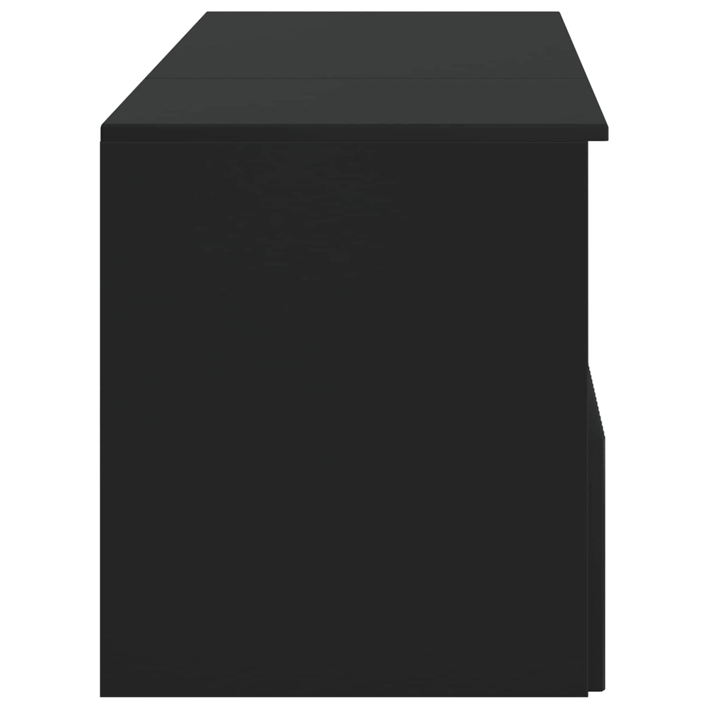 vidaXL Bathroom Furniture Set 2 pcs Black Engineered Wood