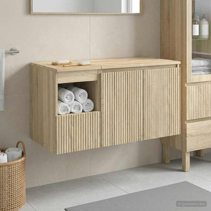 vidaXL Bathroom Furniture Set 2 pcs Sonoma Oak Engineered Wood