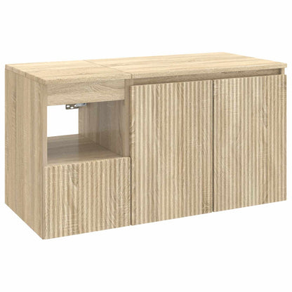 vidaXL Bathroom Furniture Set 2 pcs Sonoma Oak Engineered Wood