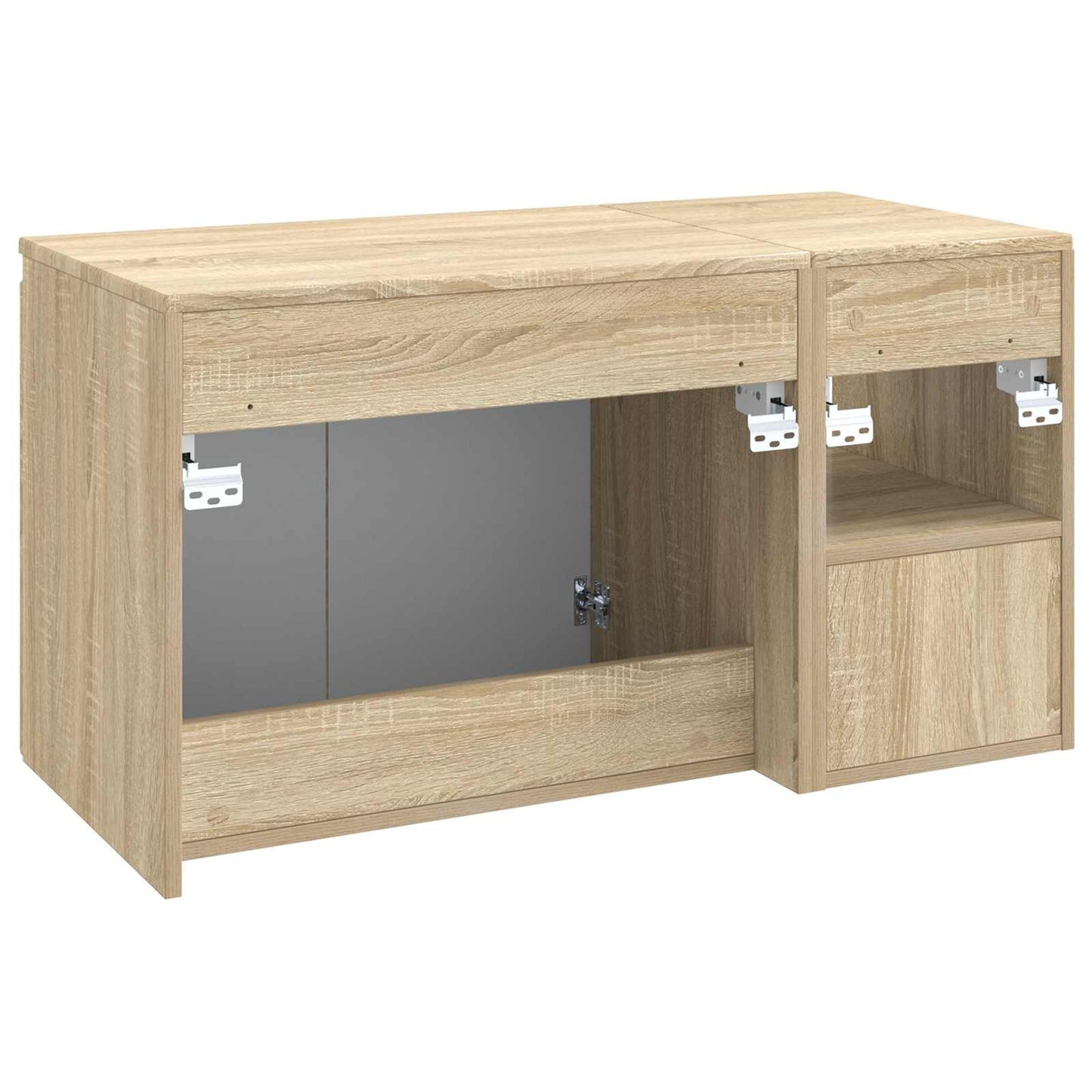 vidaXL Bathroom Furniture Set 2 pcs Sonoma Oak Engineered Wood