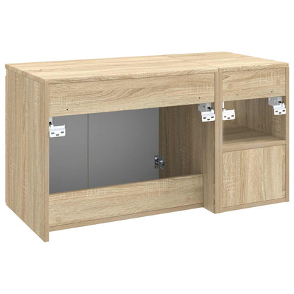vidaXL Bathroom Furniture Set 2 pcs Sonoma Oak Engineered Wood