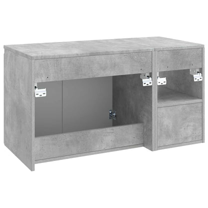 vidaXL Bathroom Furniture Set 2 pcs Concrete Grey Engineered Wood