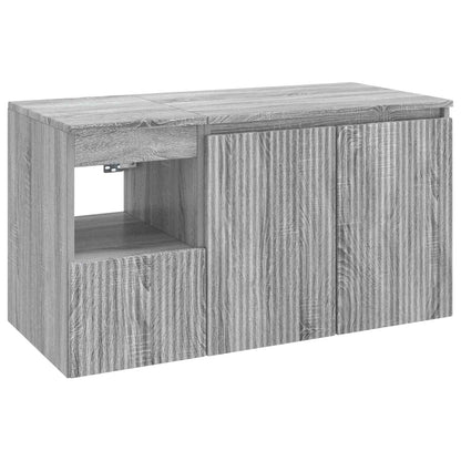 vidaXL Bathroom Furniture Set 2 pcs Grey Sonoma Engineered Wood