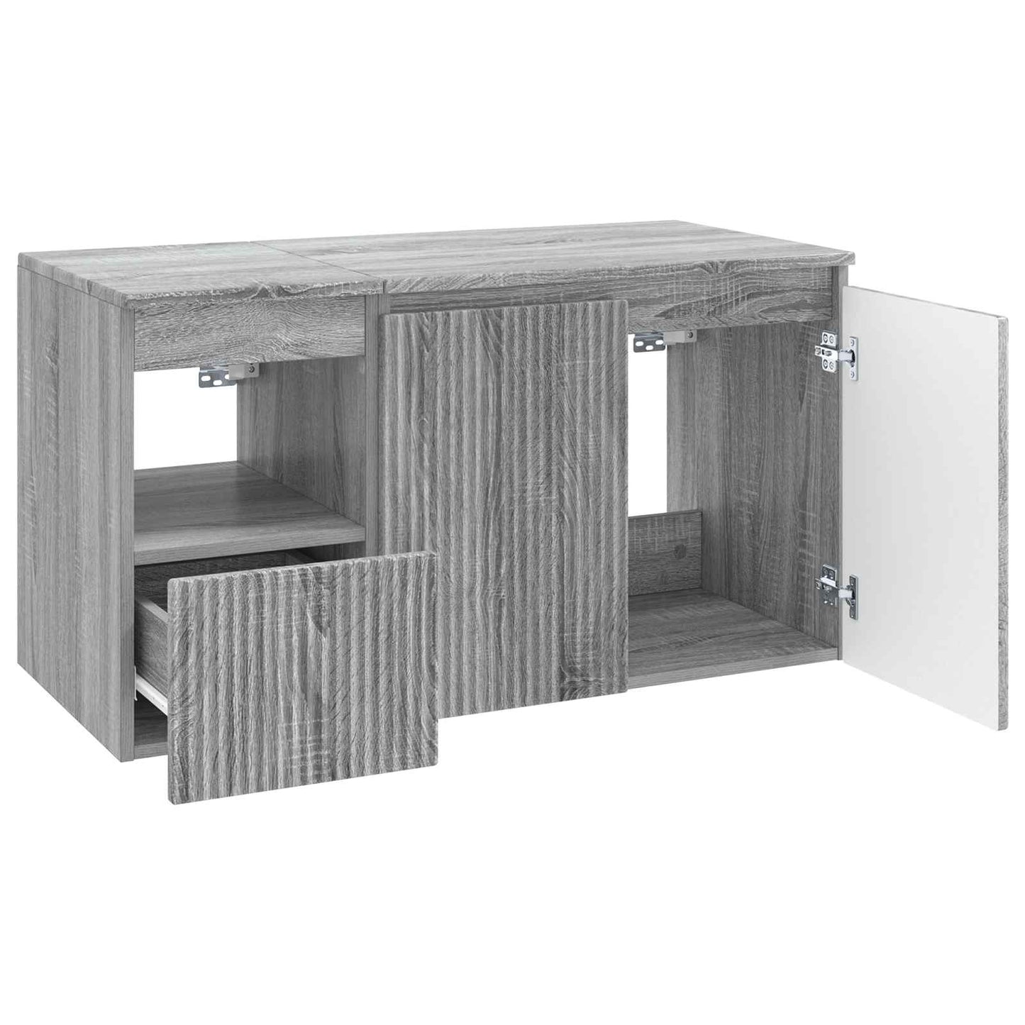 vidaXL Bathroom Furniture Set 2 pcs Grey Sonoma Engineered Wood