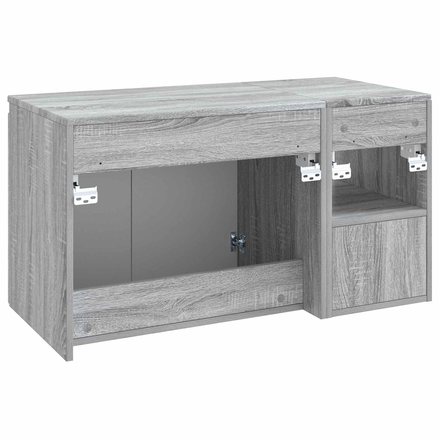 vidaXL Bathroom Furniture Set 2 pcs Grey Sonoma Engineered Wood