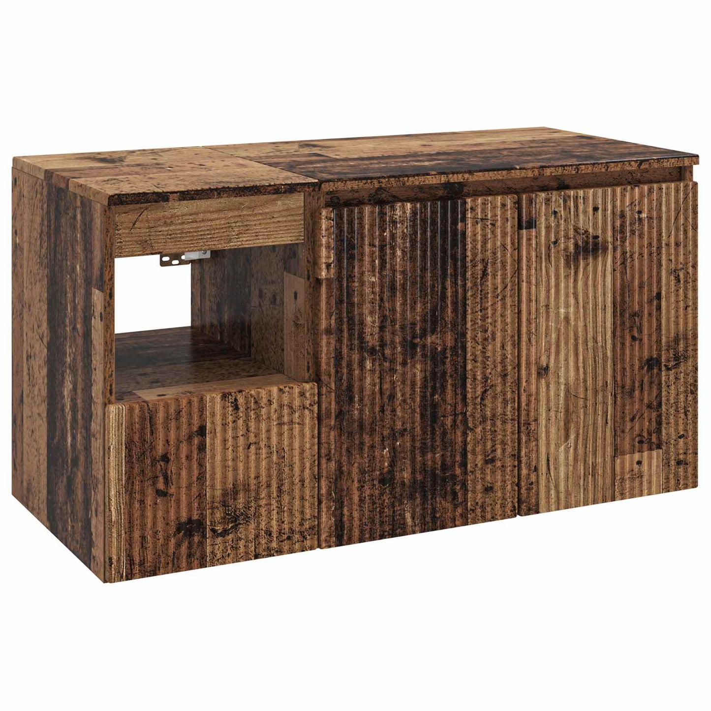 vidaXL Bathroom Furniture Set 2 pcs Old Wood Engineered Wood