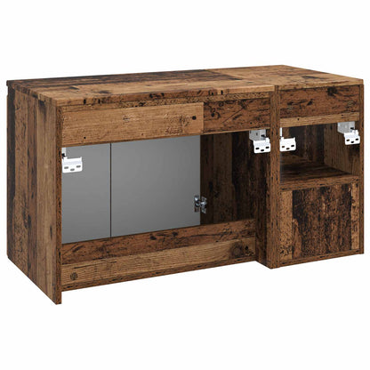 vidaXL Bathroom Furniture Set 2 pcs Old Wood Engineered Wood