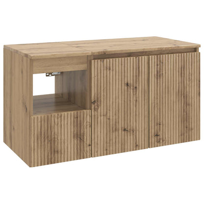 vidaXL Bathroom Furniture Set 2 pcs Artisan Oak Engineered Wood