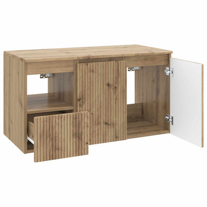 vidaXL Bathroom Furniture Set 2 pcs Artisan Oak Engineered Wood