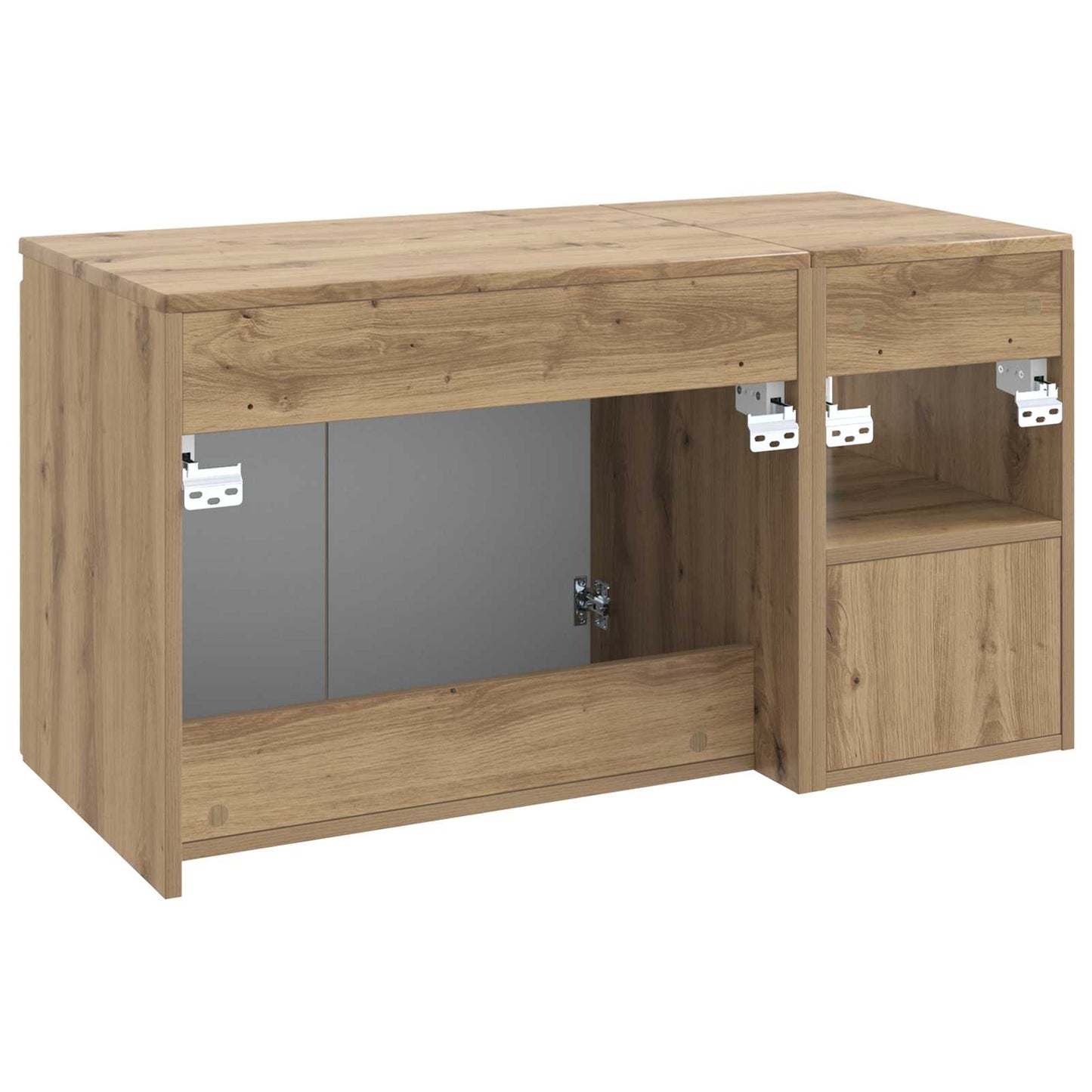 vidaXL Bathroom Furniture Set 2 pcs Artisan Oak Engineered Wood