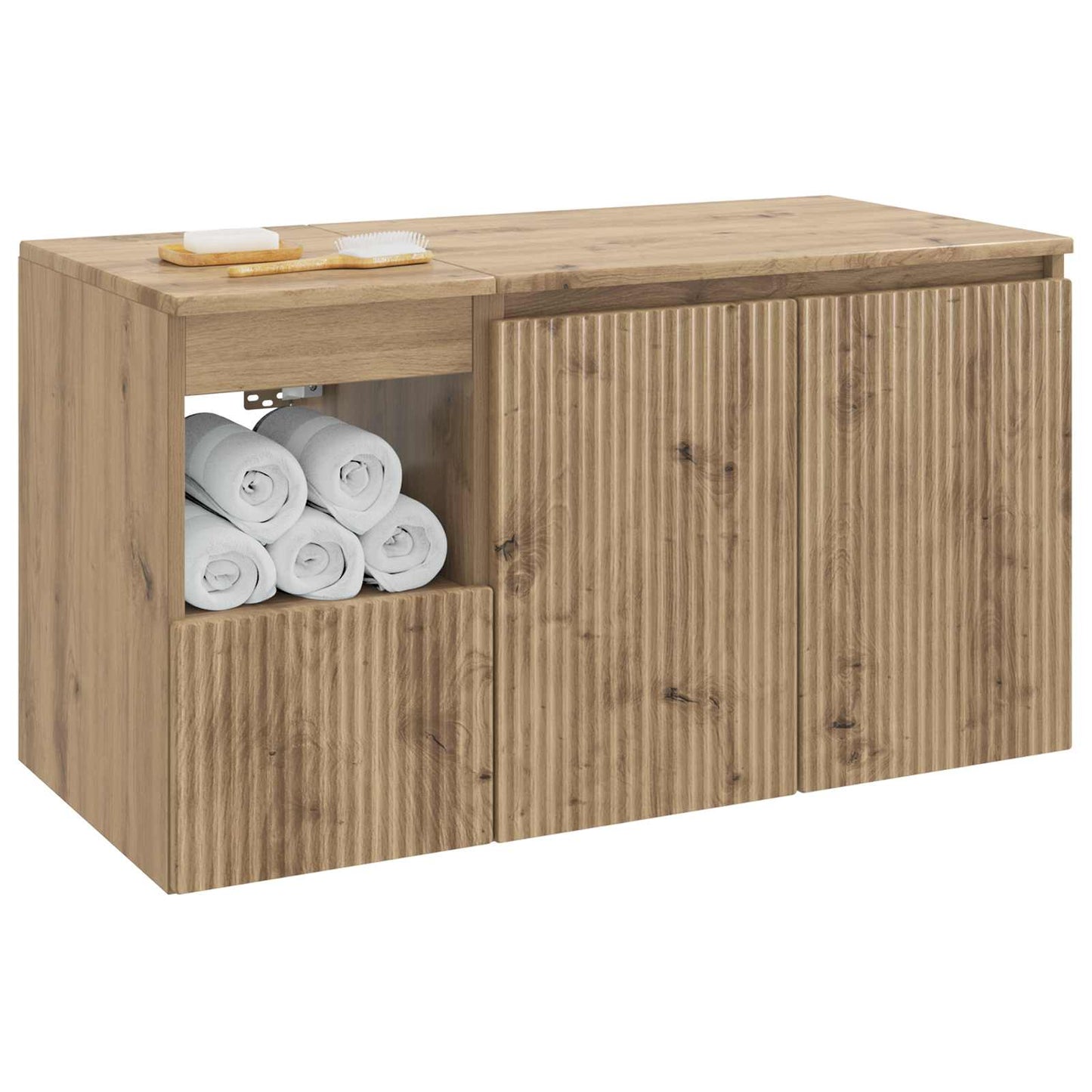 vidaXL Bathroom Furniture Set 2 pcs Artisan Oak Engineered Wood