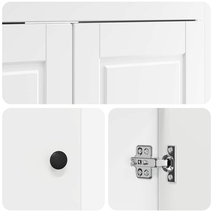 vidaXL Bathroom Furniture Set White 56 x 37.5 x 81 cm Engineered Wood