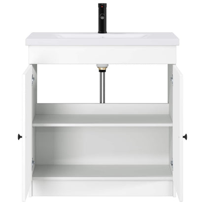 vidaXL Bathroom Furniture Set White 56 x 37.5 x 81 cm Engineered Wood
