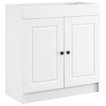 vidaXL Bathroom Furniture Set White 56 x 37.5 x 81 cm Engineered Wood