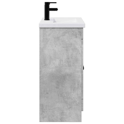 vidaXL Bathroom Furniture Set Concrete Grey 56 x 37.5 x 81 cm
